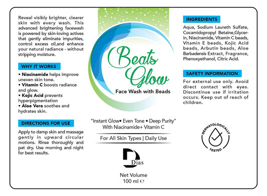 Beats Glow Face Wash with Beads
